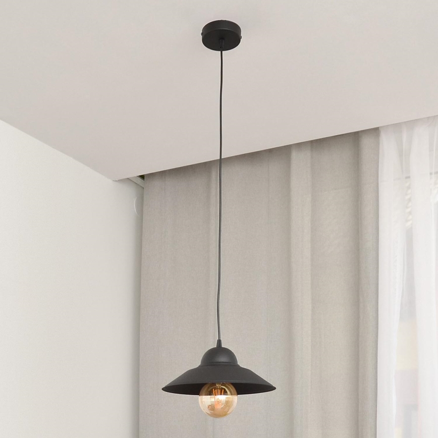 Lustr na lanku SORAPIS 1xE27/15W/230V černá