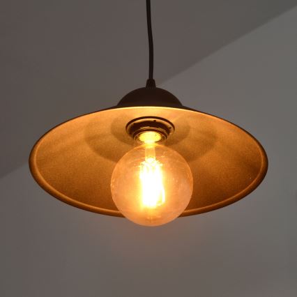 Lustr na lanku SORAPIS 1xE27/15W/230V černá