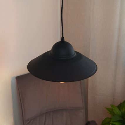 Lustr na lanku SORAPIS 1xE27/15W/230V černá
