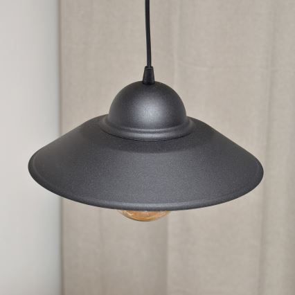 Lustr na lanku SORAPIS 1xE27/15W/230V černá