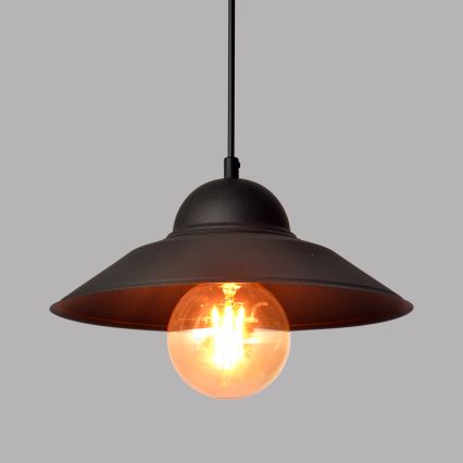 Lustr na lanku SORAPIS 1xE27/15W/230V černá