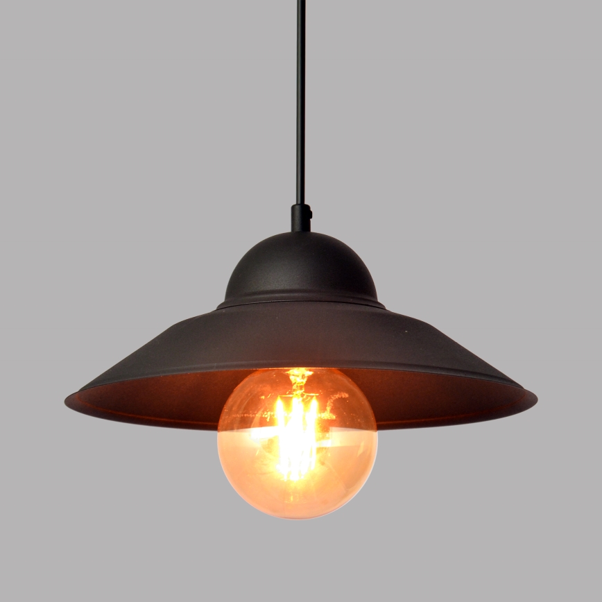 Lustr na lanku SORAPIS 1xE27/15W/230V černá
