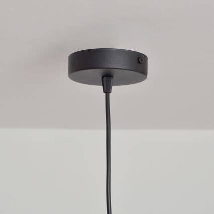 Lustr na lanku SORAPIS 1xE27/15W/230V černá