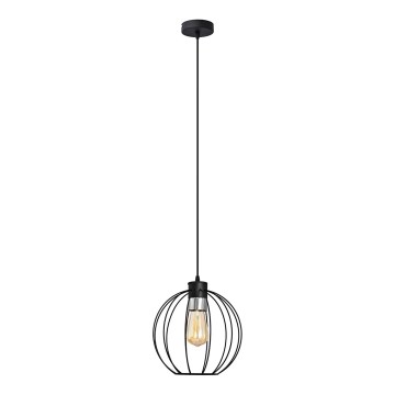 Lustr na lanku STARLIGHT 1xE27/15W/230V černá/stříbná