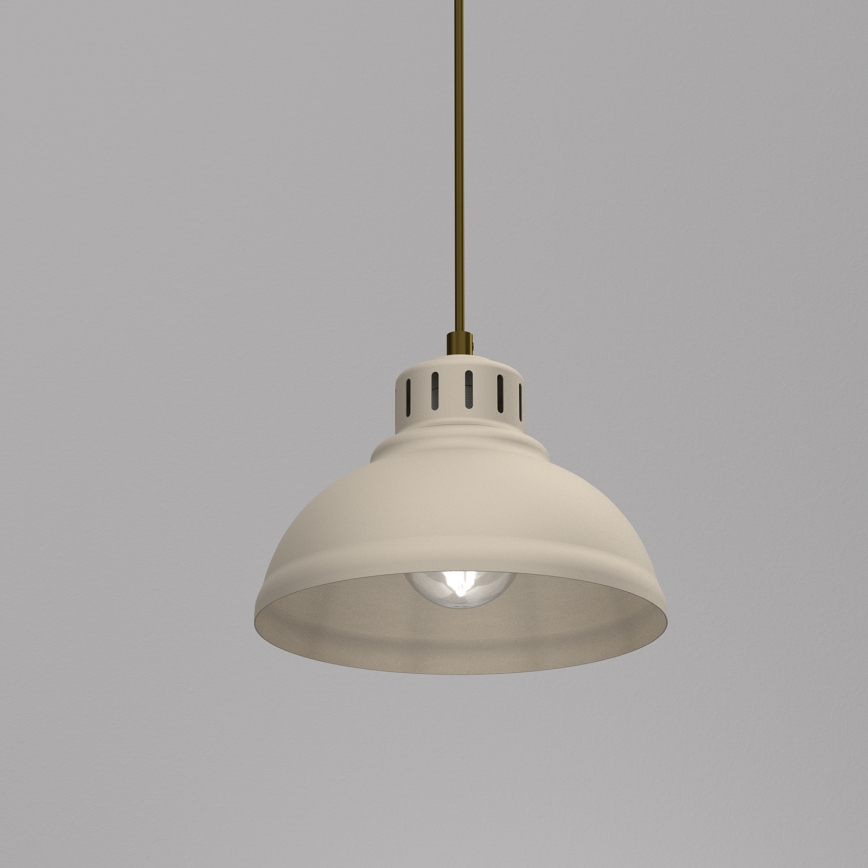 Lustr na lanku SVEN 1xE27/15W/230V béžová