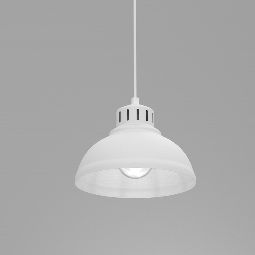 Lustr na lanku SVEN 1xE27/15W/230V bílá