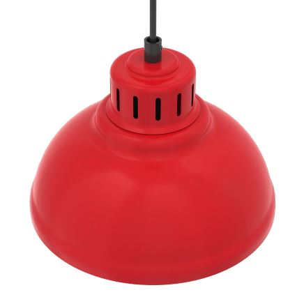 Lustr na lanku SVEN 1xE27/15W/230V červená