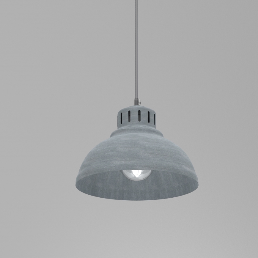 Lustr na lanku SVEN 1xE27/15W/230V šedá