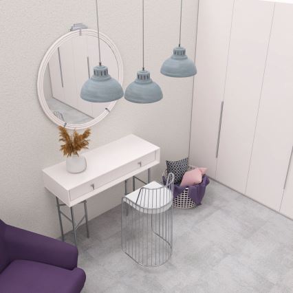 Lustr na lanku SVEN 3xE27/15W/230V šedá