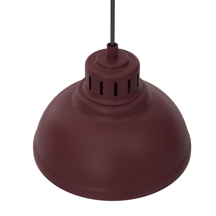Lustr na lanku SVEN 4xE27/15W/230V burgundy