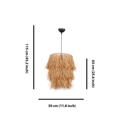 Lustr na lanku TASSEL 1xE27/40W/230V rafie