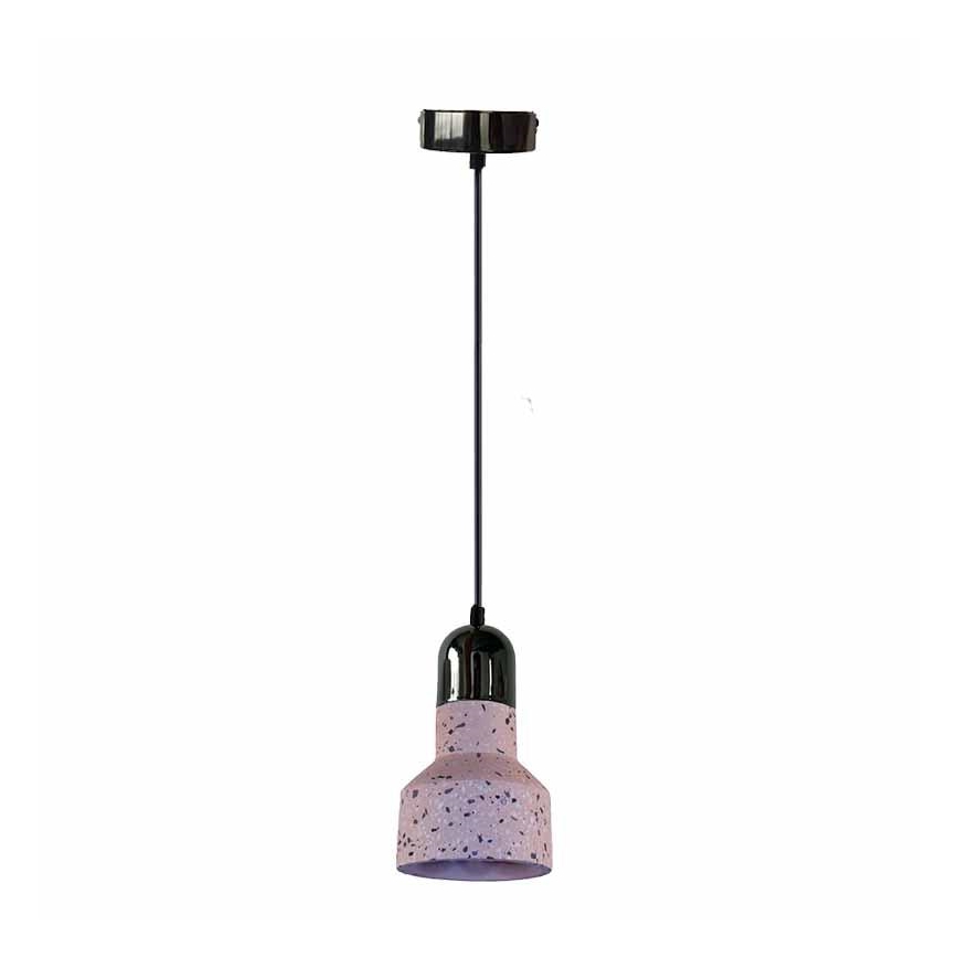 Lustr na lanku TERRAZZO 1xE27/60W/230V pr. 12 cm červená
