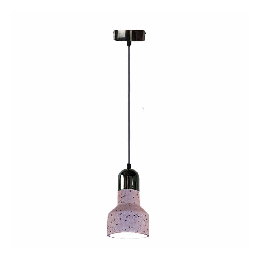 Lustr na lanku TERRAZZO 1xE27/60W/230V pr. 12 cm červená