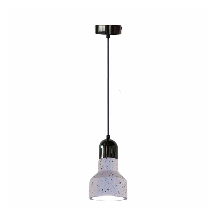Lustr na lanku TERRAZZO 1xE27/60W/230V pr. 12 cm krémová