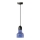 Lustr na lanku TERRAZZO 1xE27/60W/230V pr. 12 cm modrá