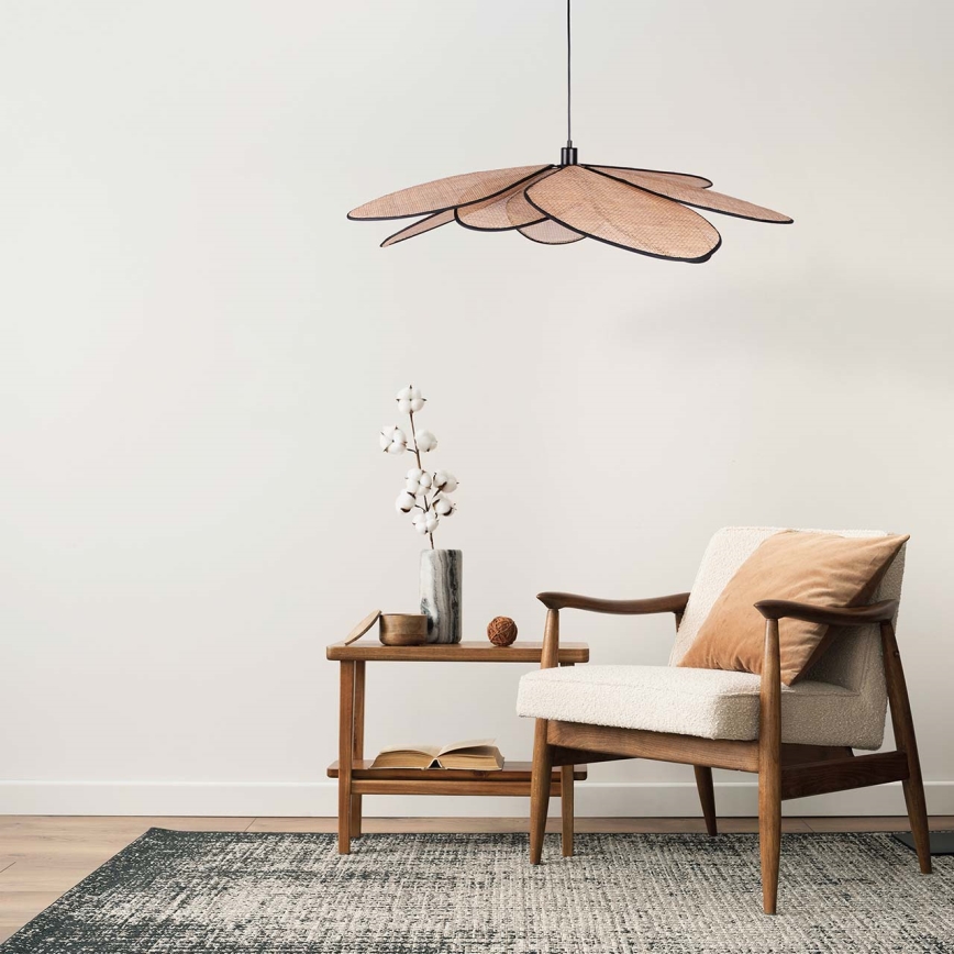 Lustr na lanku TOBAGO 1xE27/20W/230V pr. 100 cm béžová