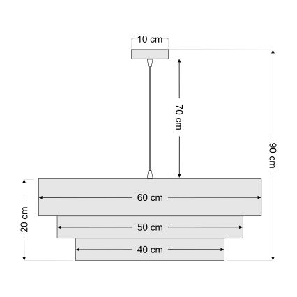 Lustr na lanku TRINITI 1xE27/60W/230V zelená/zlatá