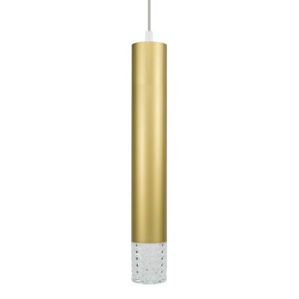 Lustr na lanku TUBI 1xGU10/8W/230V zlatá