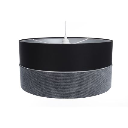 Lustr na lanku TWIST 1xE27/60W/230V černá/šedá/stříbrná