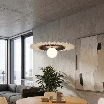 Lustr na lanku UMBRA 1xG9/8W/230V černá/bílá