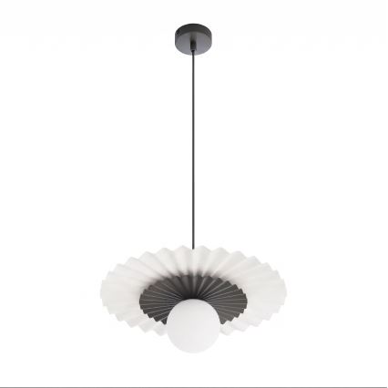 Lustr na lanku UMBRA 1xG9/8W/230V černá/bílá