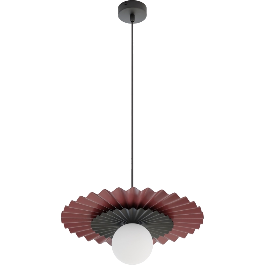 Lustr na lanku UMBRA 1xG9/8W/230V černá/červená