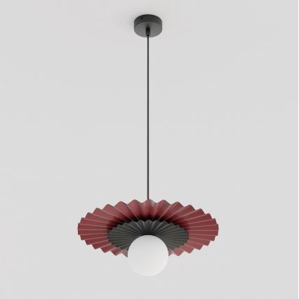 Lustr na lanku UMBRA 1xG9/8W/230V černá/červená
