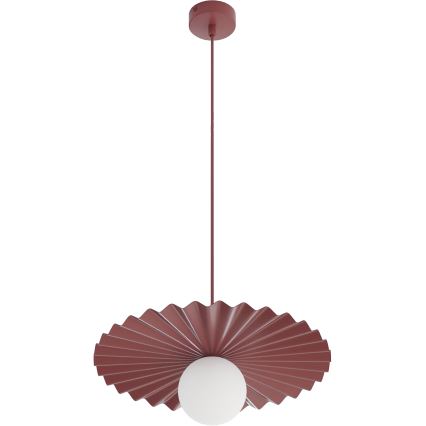 Lustr na lanku UMBRA 1xG9/8W/230V červená