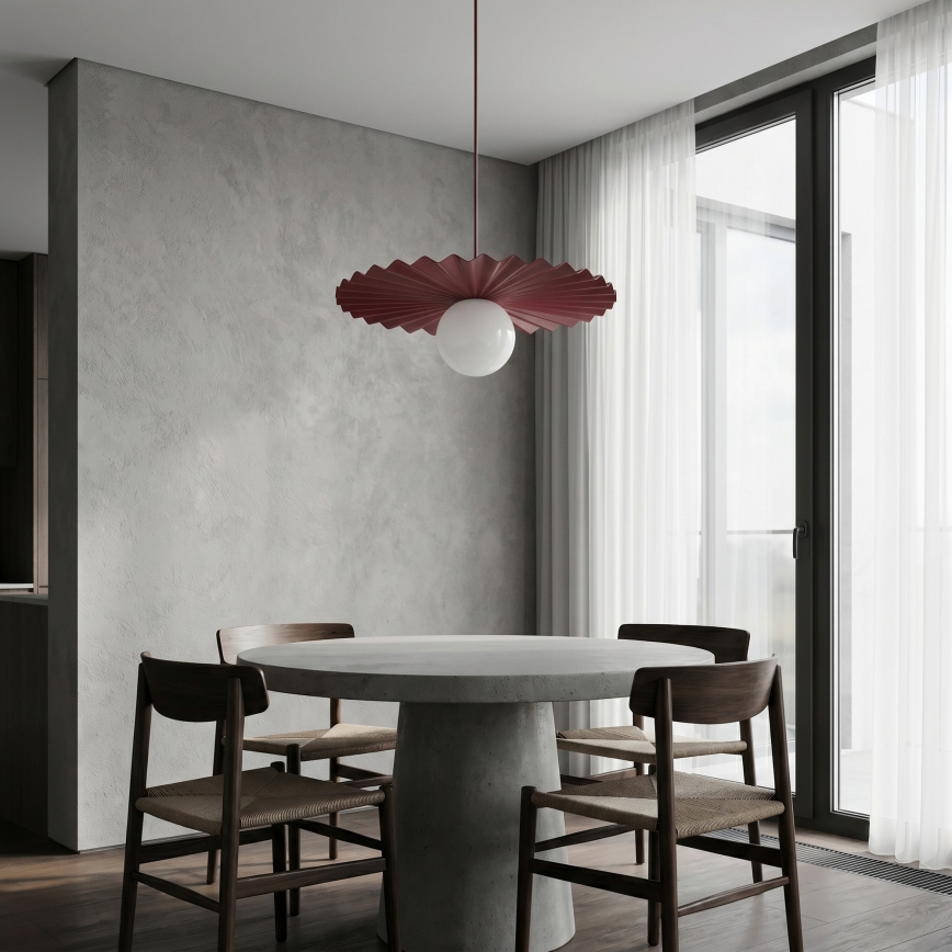 Lustr na lanku UMBRA 1xG9/8W/230V červená