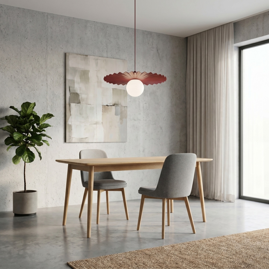 Lustr na lanku UMBRA 1xG9/8W/230V červená