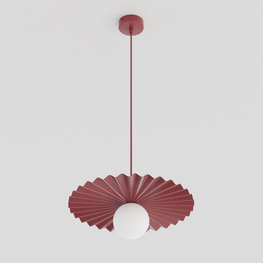 Lustr na lanku UMBRA 1xG9/8W/230V červená