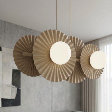 Lustr na lanku UMBRA 4xG9/8W/230V béžová