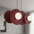 Lustr na lanku UMBRA 4xG9/8W/230V červená