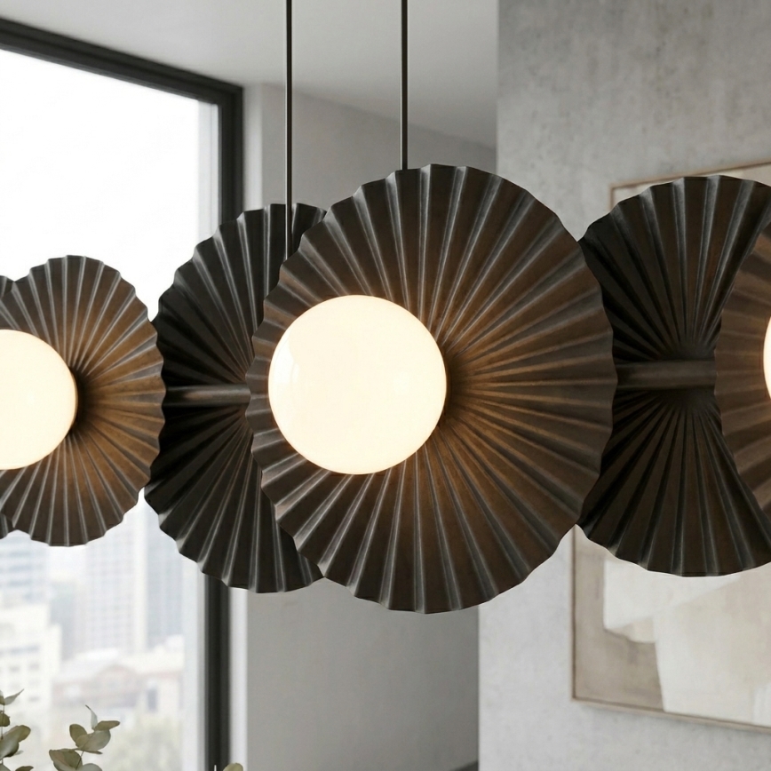 Lustr na lanku UMBRA 6xG9/8W/230V černá