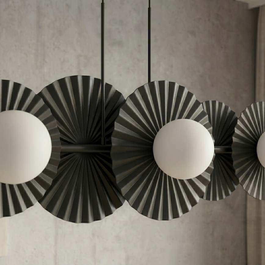 Lustr na lanku UMBRA 6xG9/8W/230V černá
