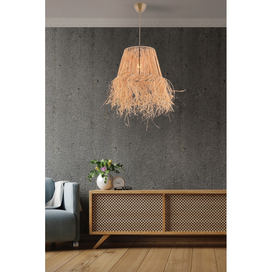 Lustr na lanku VALANCE 1xE27/40W/230V hnědá