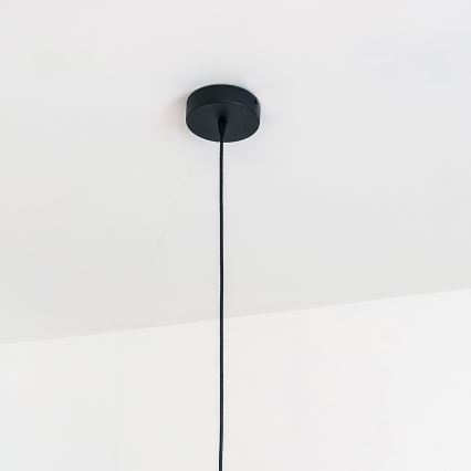 Lustr na lanku VESPER 1xE27/15W/230 pr. 30 cm černá/zlatá