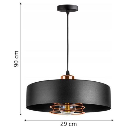 Lustr na lanku VEST 1xE27/60W/230V