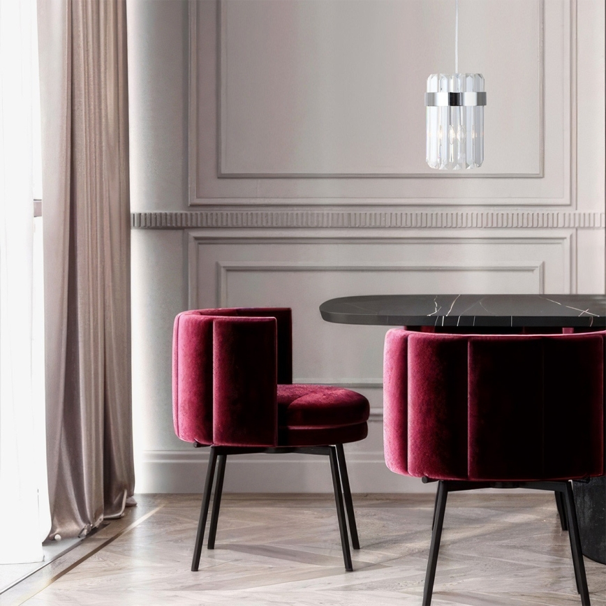 Lustr na lanku VETRO 1xE14/10W/230V lesklý chrom