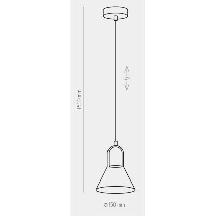 Lustr na lanku VICHY 1xGU10/10W/230V