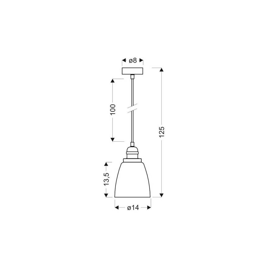 Lustr na lanku VOICE 1xE27/40W/230V