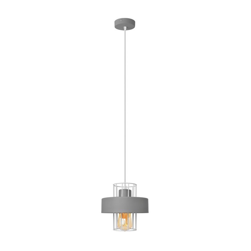 Lustr na lanku VOLTA 1xE27/15W/230V šedá