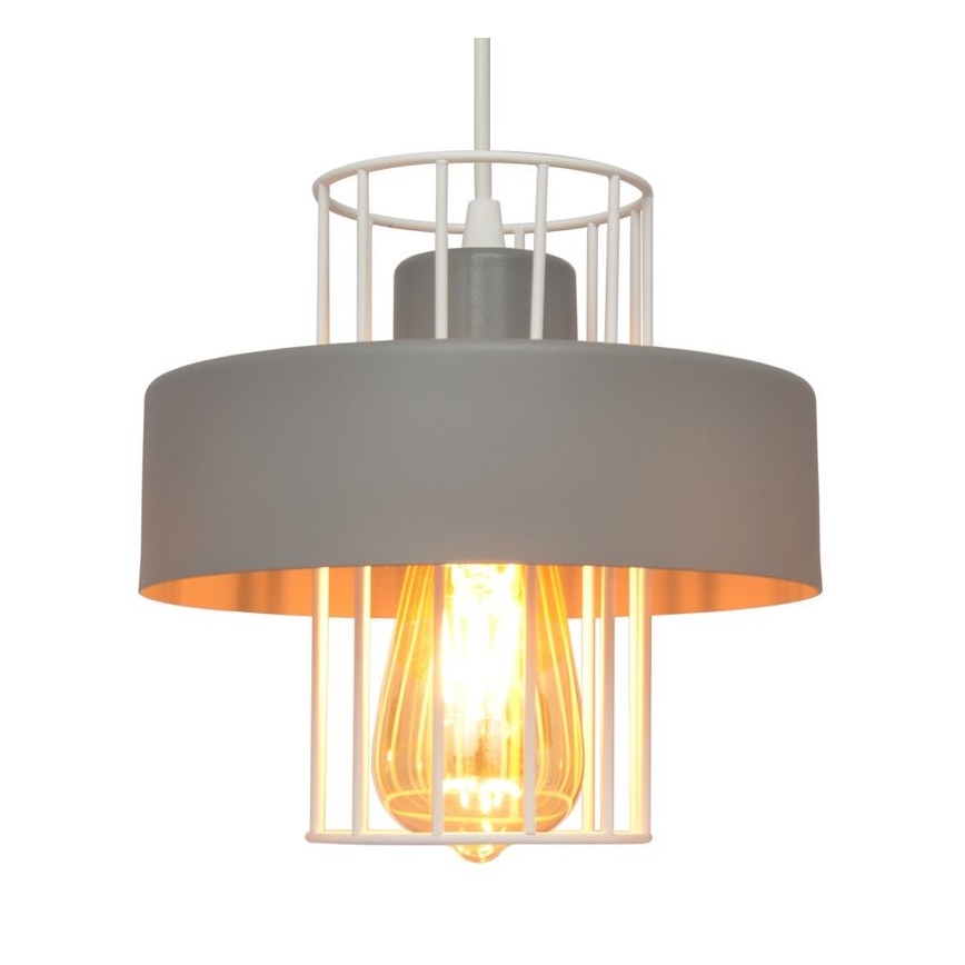 Lustr na lanku VOLTA 2xE27/15W/230V šedá