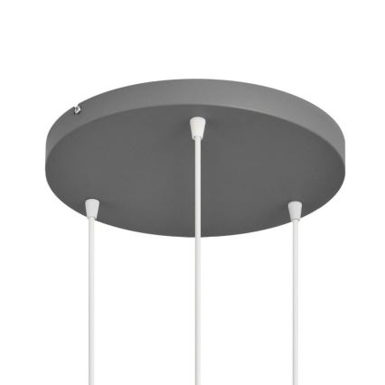 Lustr na lanku VOLTA 3xE27/15W/230V pr. 42 cm šedá