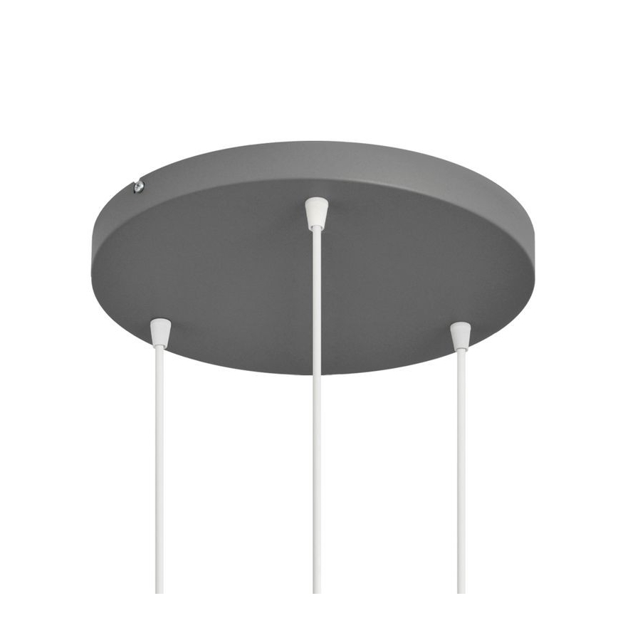 Lustr na lanku VOLTA 3xE27/15W/230V pr. 42 cm šedá