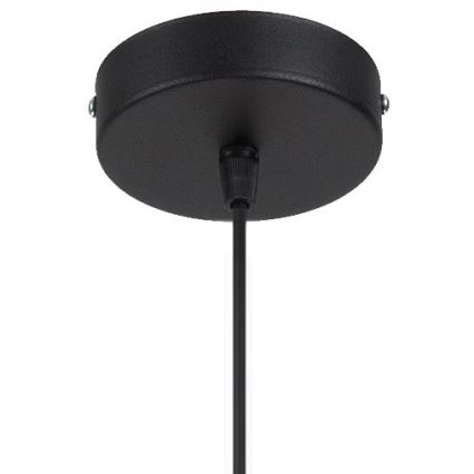 Lustr na lanku WILL 1xE27/60W/230V černá