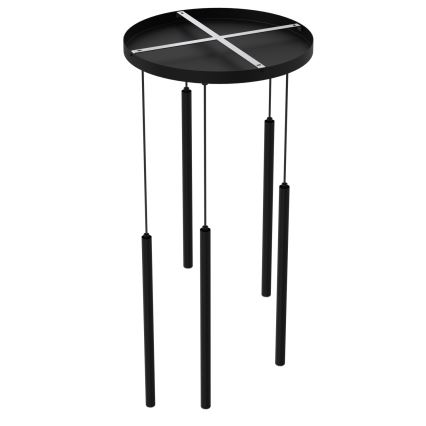 Lustr na lanku YORU 8xG9/8W/230V černá