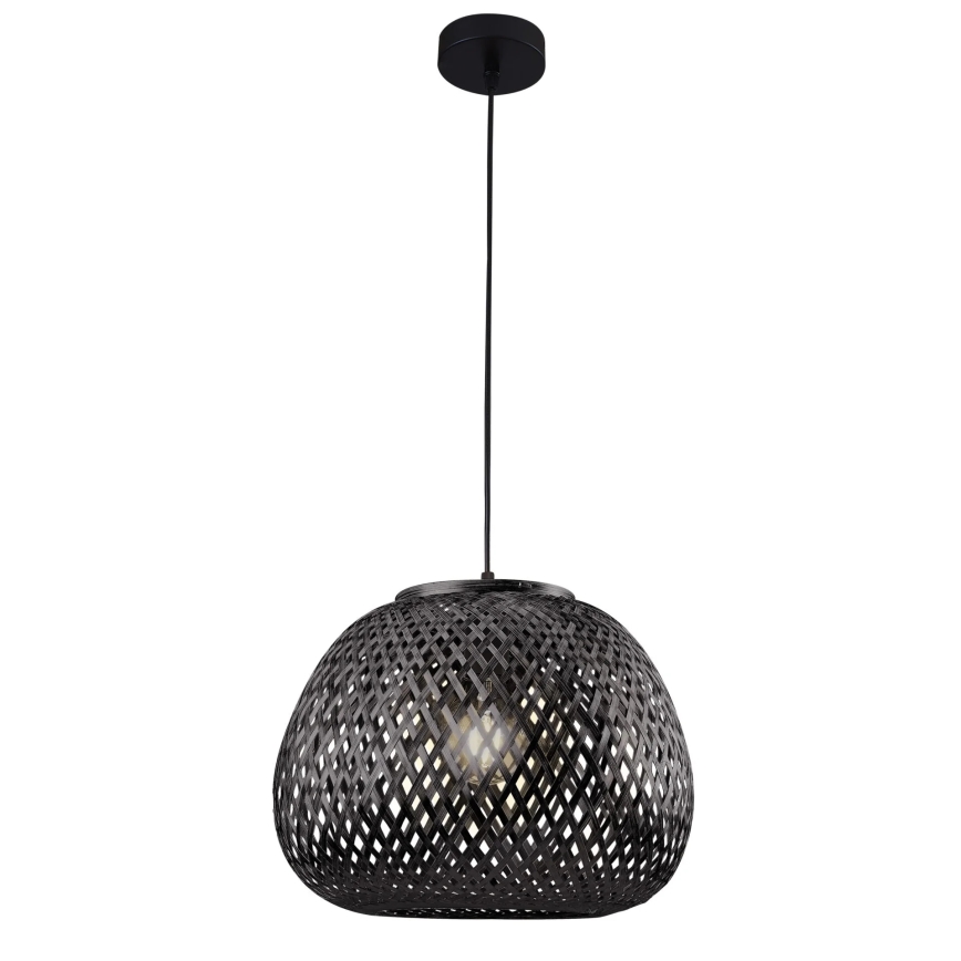 Lustr na lanku ZANZIBAR 1xE27/20W/230V pr. 35 cm bambus