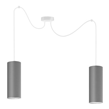 Lustr na lanku ZIK 2xE27/40W/230V pavouk šedá