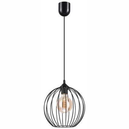Lustr na lanku ZOYA 1xE27/60W/230V černá